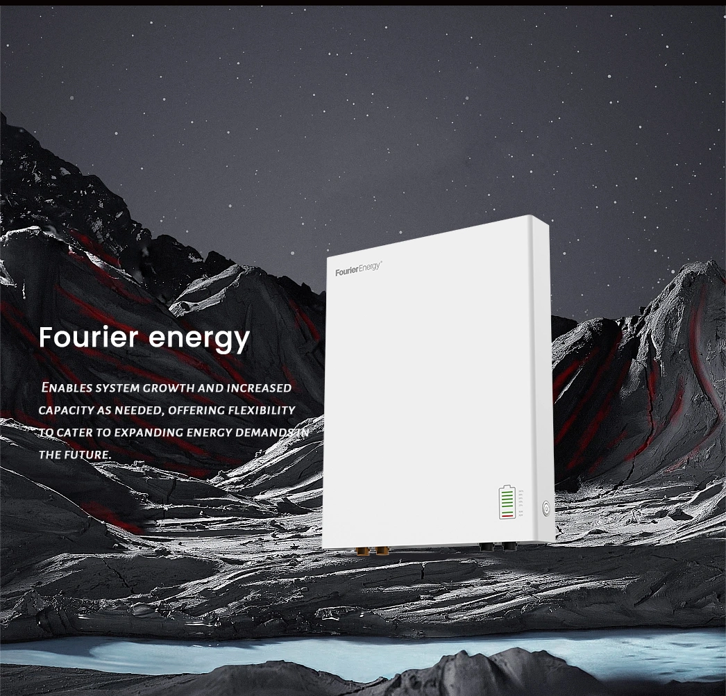 Fourierenergy Home Wall-Mounted 5kw 51.2V100ah Battery System Energy Storage