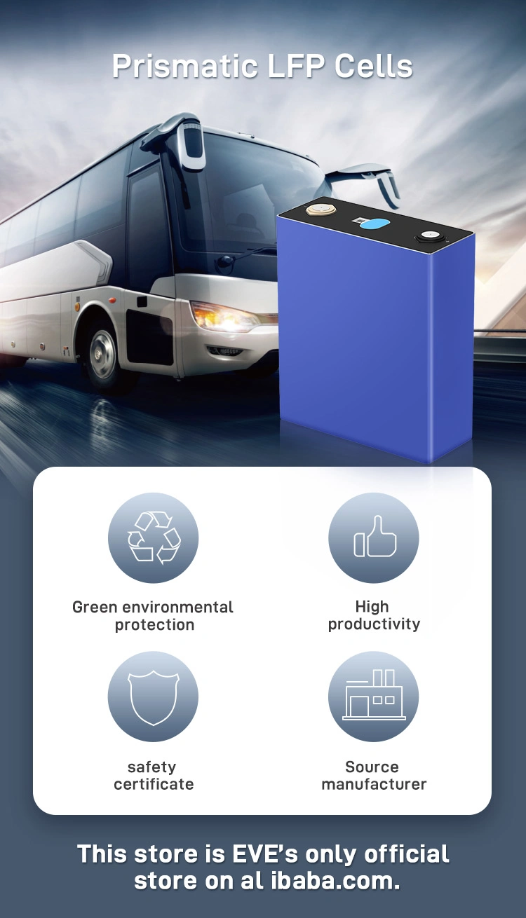 Grade A EVE LF304 LiFePO4 prismatic cells 3.2V304Ah Solar Battery for Marine Forklift electric cars with long cycle life