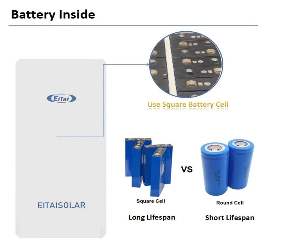 Eitai 10kwh Lithium Powerwall Solar Energy Storage for off Grid System IP65 Water Prof Solar Panel Battery
