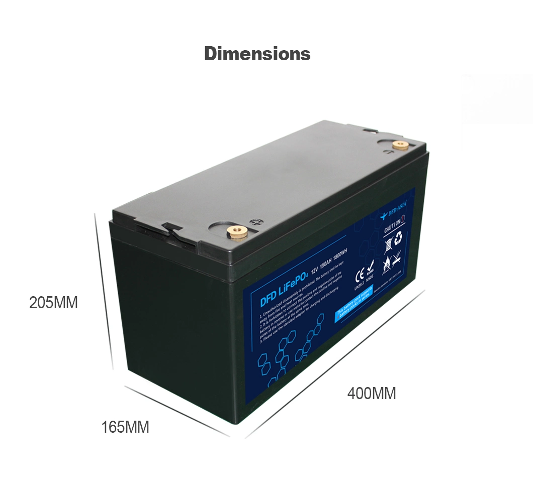 Wholesale Domestic Commercial LiFePO4 Battery Lithium Ion Battery Solar Generator 12V50ah 100ah 150ah 200ah for Solar, RV, Marine and Deep-Cycle or Motive Power