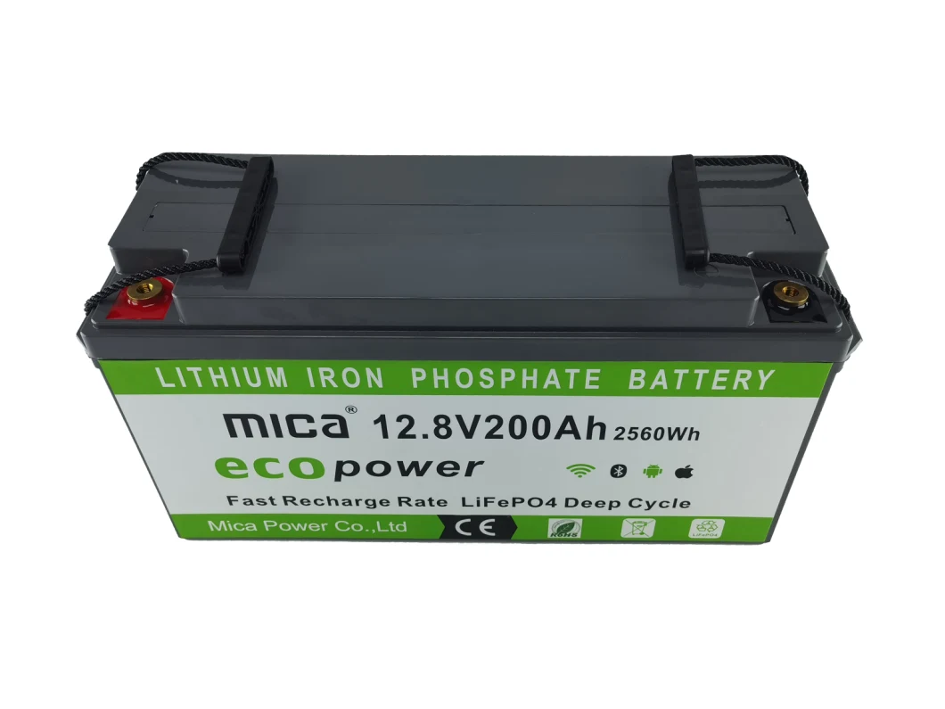 Factory 12V 12.8V 24V 36V 200ah/100ah/300ah Lithium Phosphate LiFePO4 Battery 12V for Solar Energy Storage/Marine/RV/Boat/Bluetooth APP with Un38.3/UL