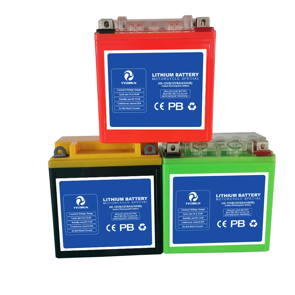 Tycorun OEM Starting Power Lithium Battery 12V 5ah 7ah 9ah 12ah 14ah LiFePO4 Motorcycle Battery