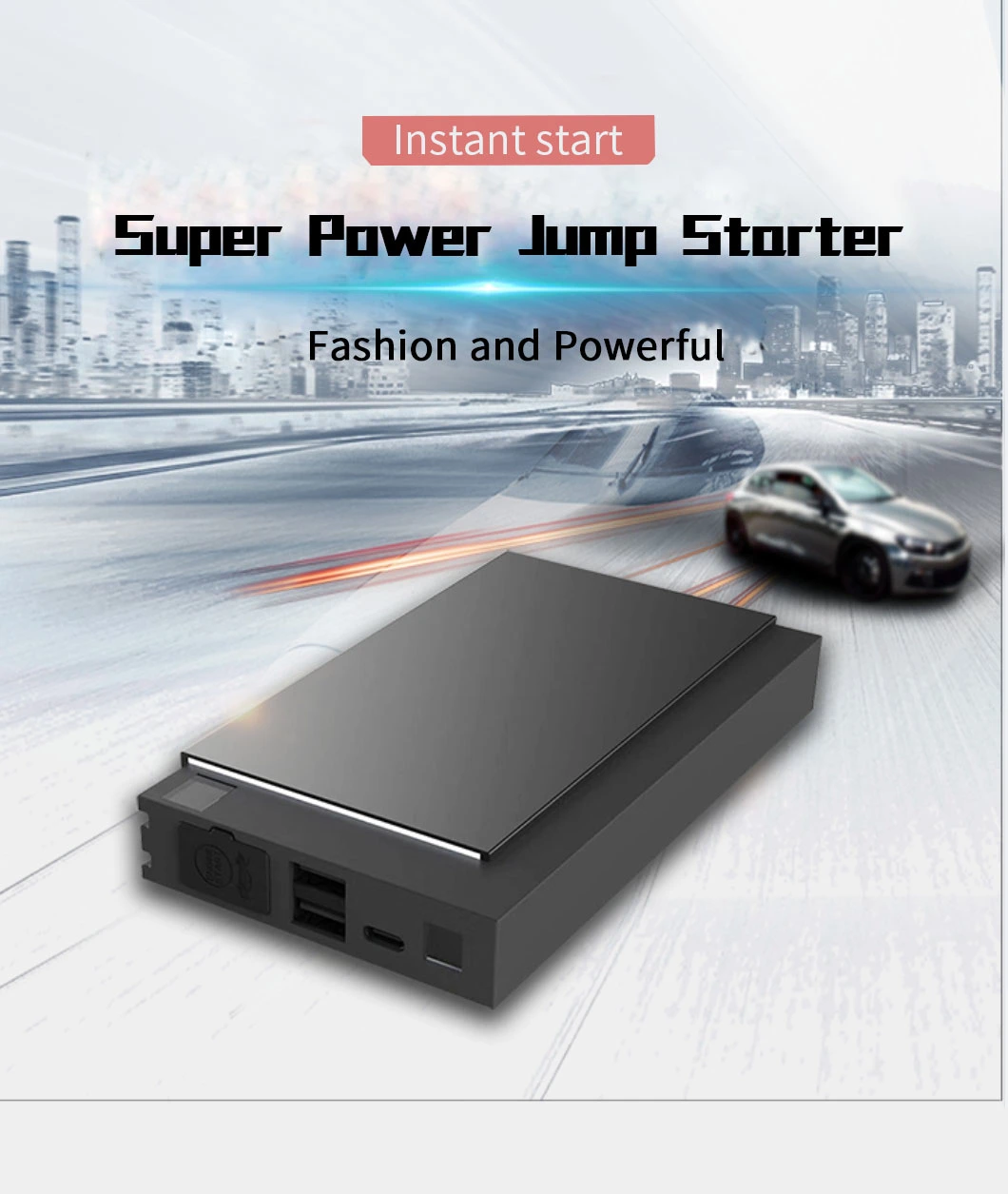 Multi-Function 12V Car Jump Starter with Power Bank