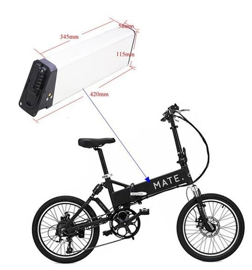 48V 13ah 14ah 16ah 17.5ah Samsung Battery for Folding Bike Inner Tube Lithium Ion Mate Battery for City Bike Foldable Ebike